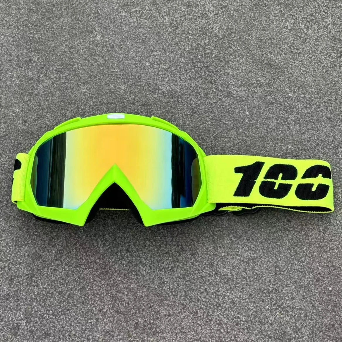 Motorcycle and Motocross Goggles with UV400 Mirrored Lens