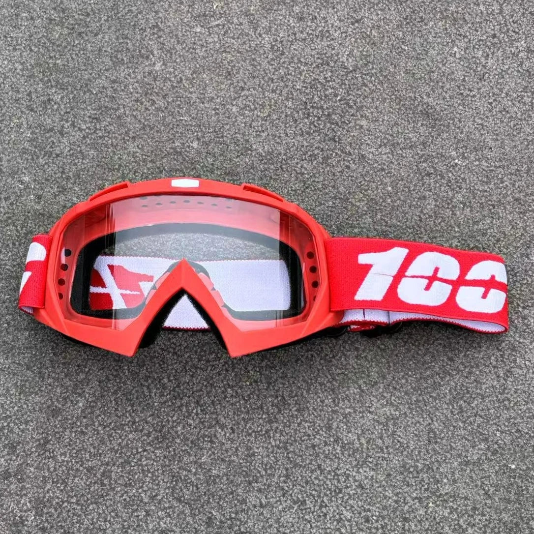 Motorcycle and Motocross Goggles with UV400 Mirrored Lens