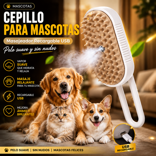 Cepillo a Vapor para Mascotas