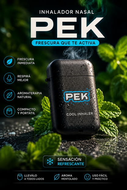 Inhalador Nasal PEK Refrescante y Energizante