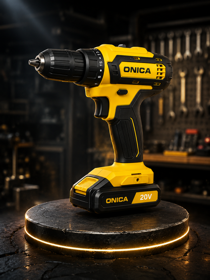 Taladro Inalámbrico ONICA 20V | 2 Baterías Incluidas | Potente y Práctico