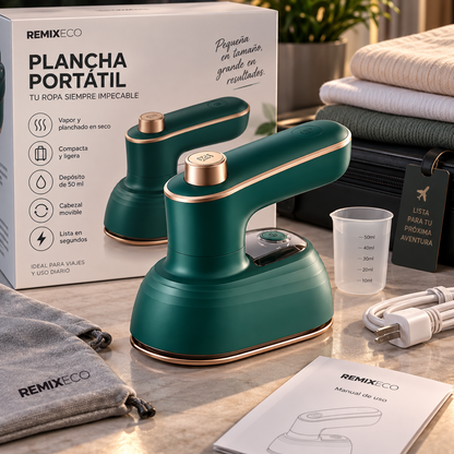 Plancha Portátil de Viaje | Compacta, Práctica y Cabezal Movible