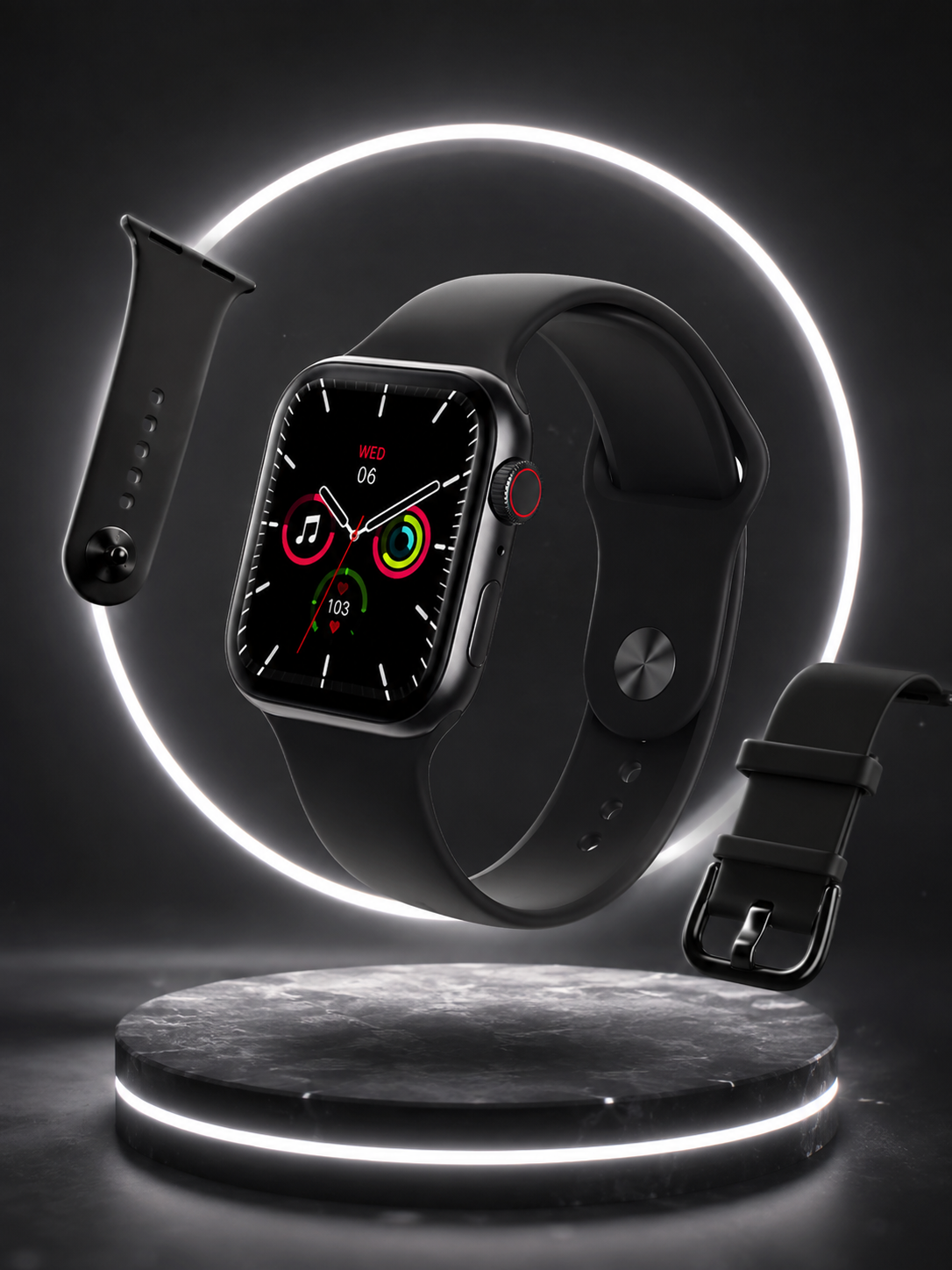Smartwatch Estilo Apple Watch con Correa y Caja Completa