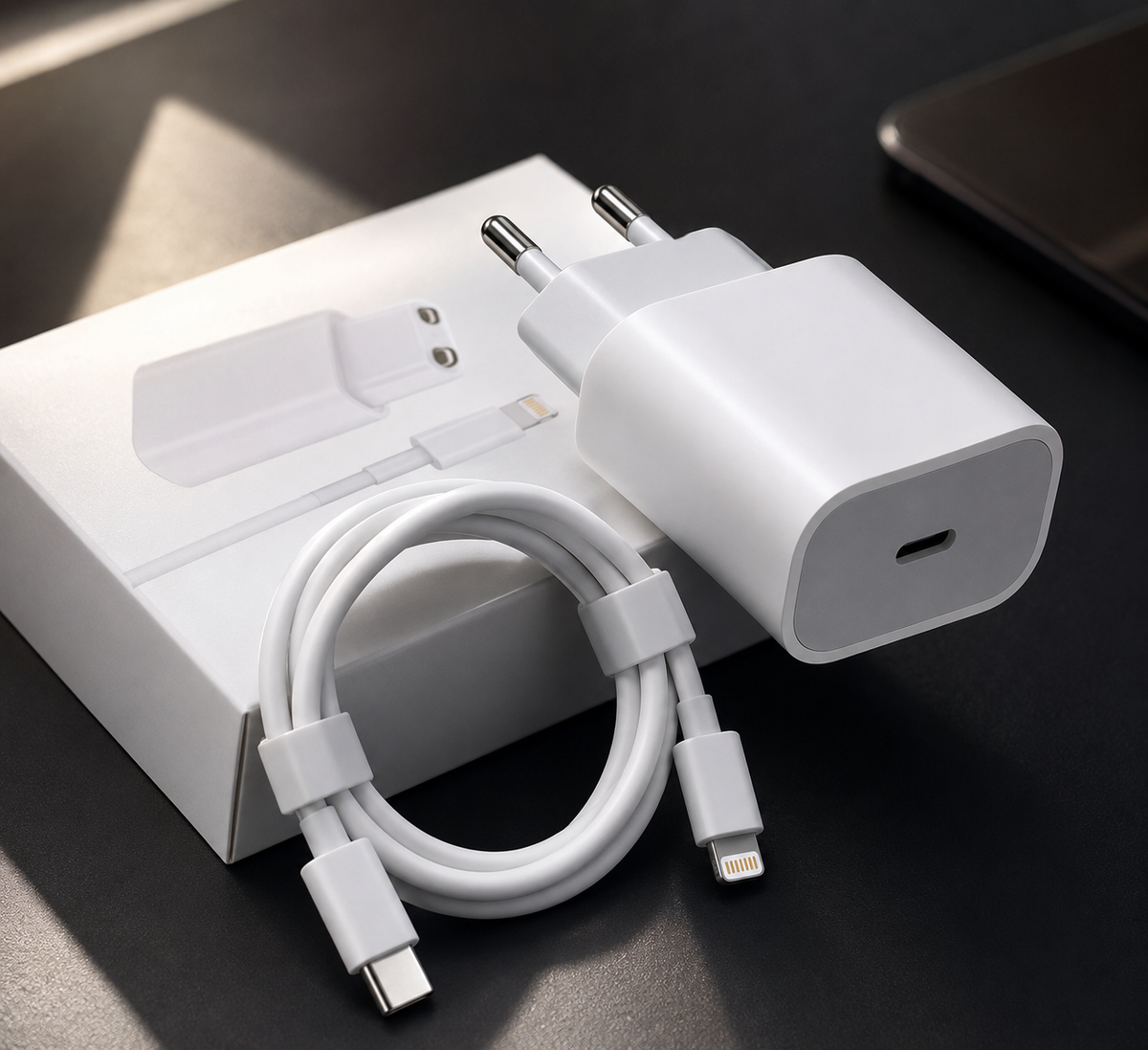 Combo Cargador C 35W + Cable C a Lightning 1m