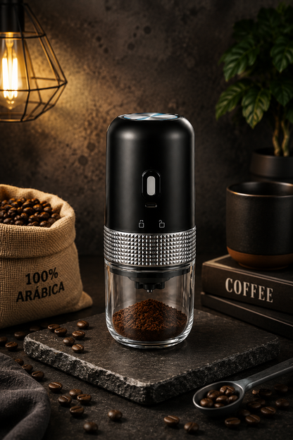 Molinillo Eléctrico de Café | Recargable y Portátil | Café Fresco Siempre