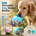 2-in-1 Spill-Proof Stainless Steel Portable Dog Water Bottle