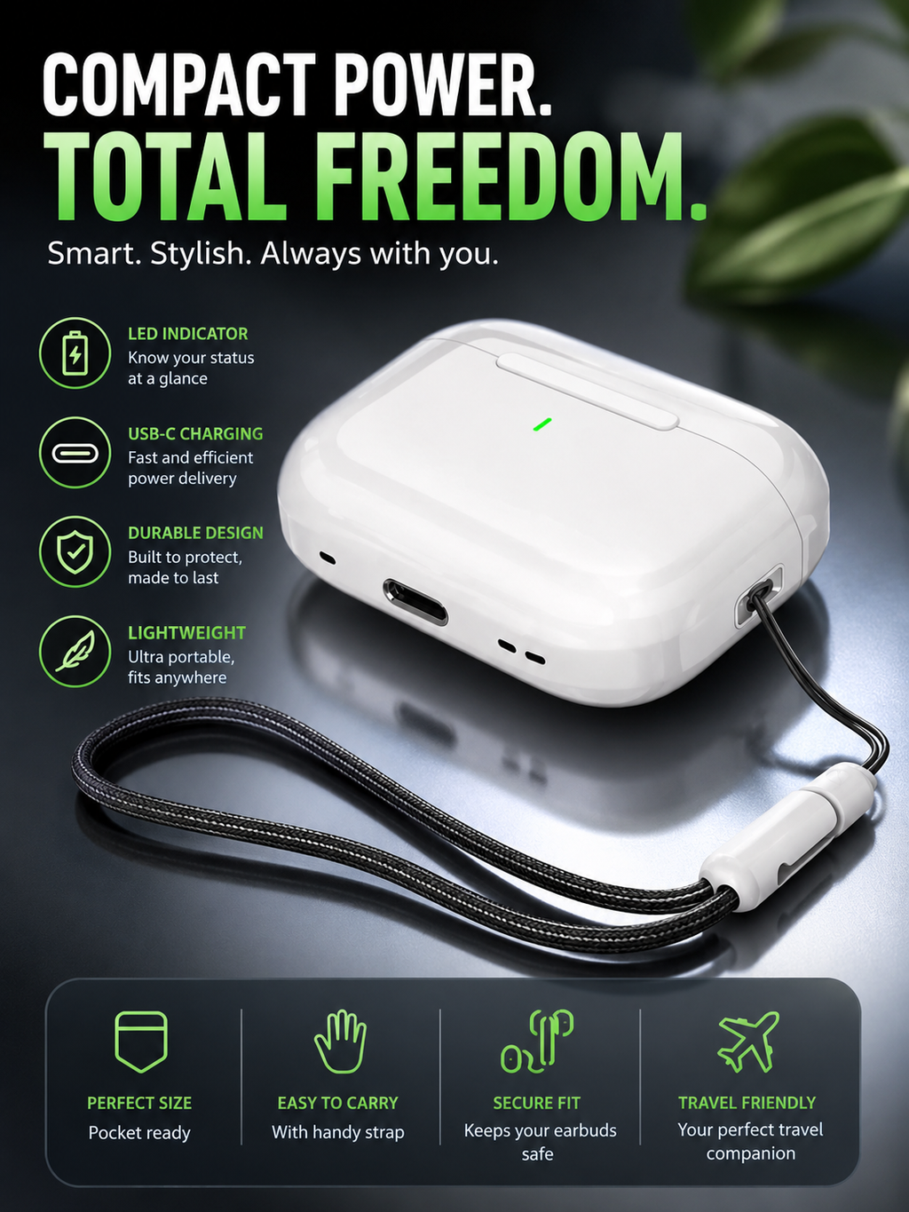 In-Ear Bluetooth Headphones with Noise Cancellation for Gaming and Mobile