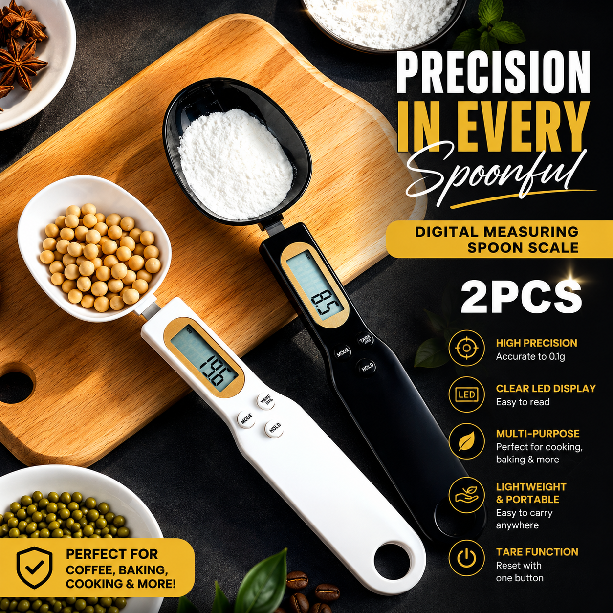 Digital Measuring Spoon Scale – High Precision LCD Kitchen Scale (0.1g–500g)