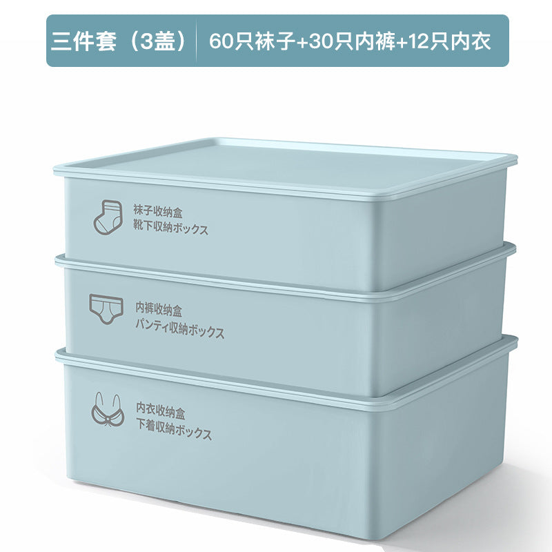 Underwear and Socks Organizer with Lid for Drawers