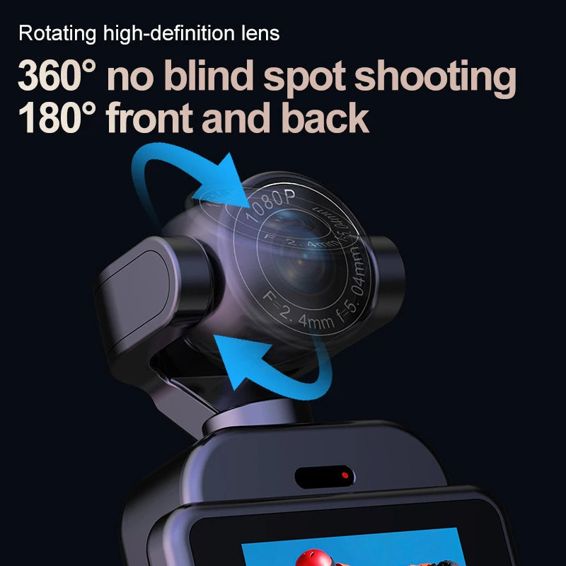 Lenovo 1080P HD 360° Action Camera with Stabilization and Long Battery Life