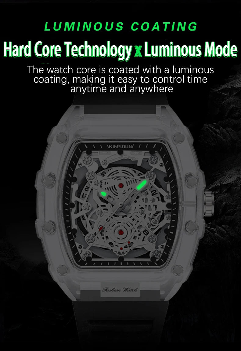 UTHAI BK134 Transparent Waterproof Sport Watch