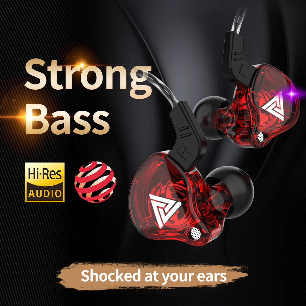 QKZ AK6 HiFi In-Ear Headphones with Microphone and Powerful Bass