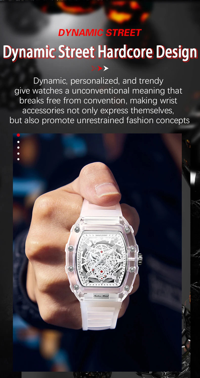 UTHAI BK134 Transparent Waterproof Sport Watch