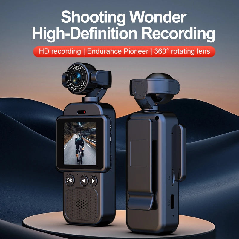 Lenovo 1080P HD 360° Action Camera with Stabilization and Long Battery Life